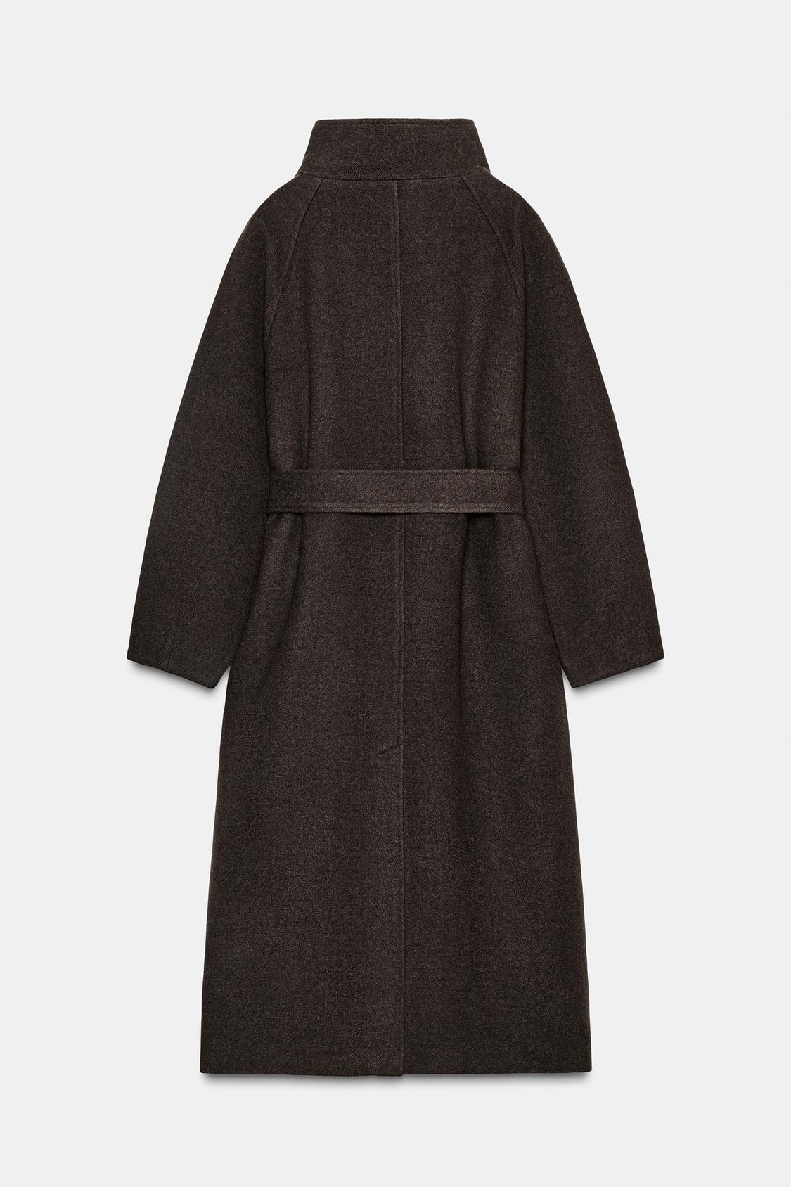 Serenelle | wollen jas met ceintuur