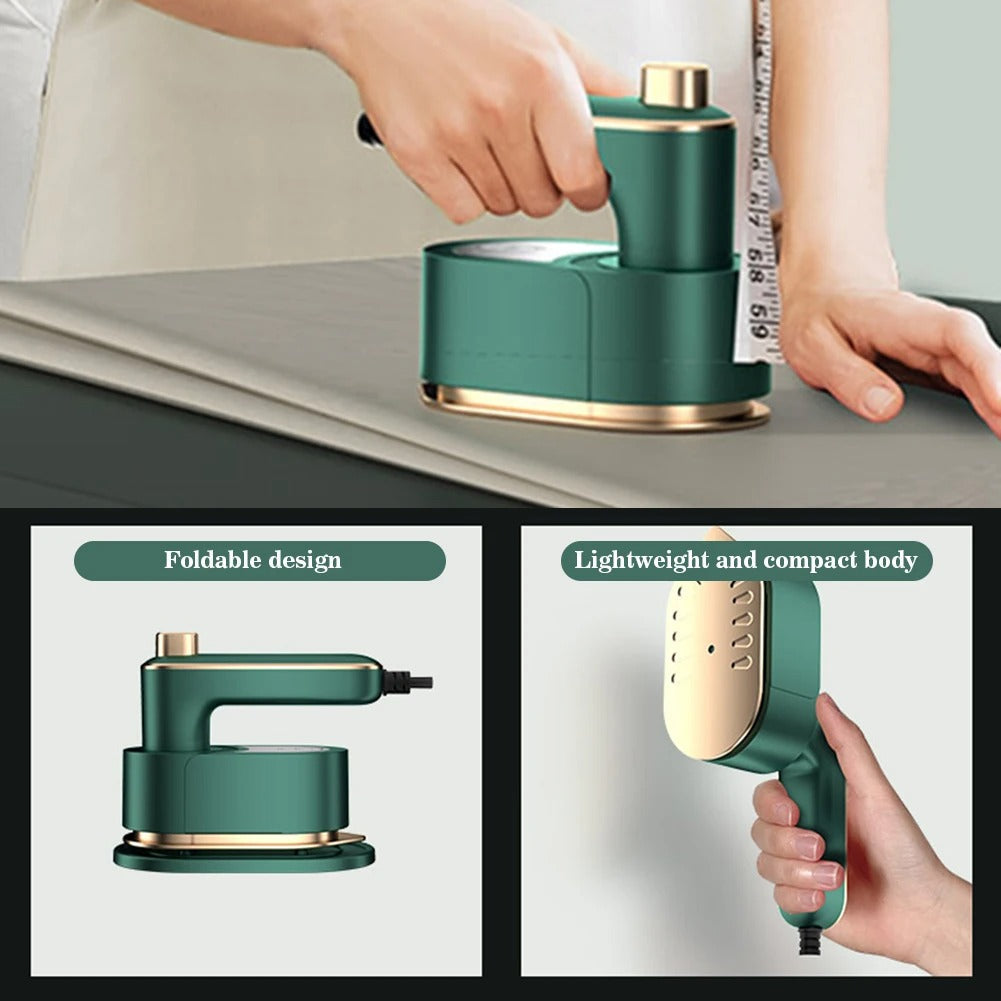 StoomPro™ | Draagbaar 2-in-1 mini-strijkapparaat!